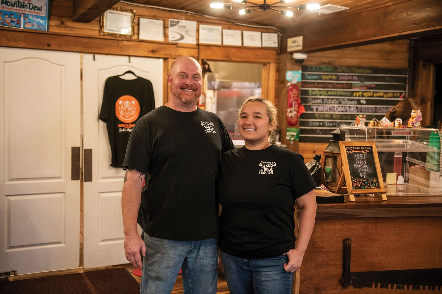 Fat Tiger co-owners David Mullins and Starrlite DeCook